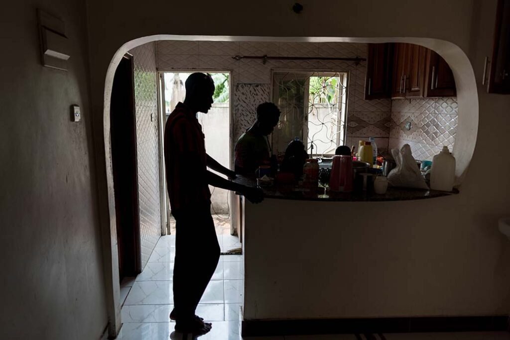 A-group-of-transgender-friends-seek-refuge-in-a-community-shelter-amidst-persecution-of-the-LGBTQ-community-in-gayazaUganda