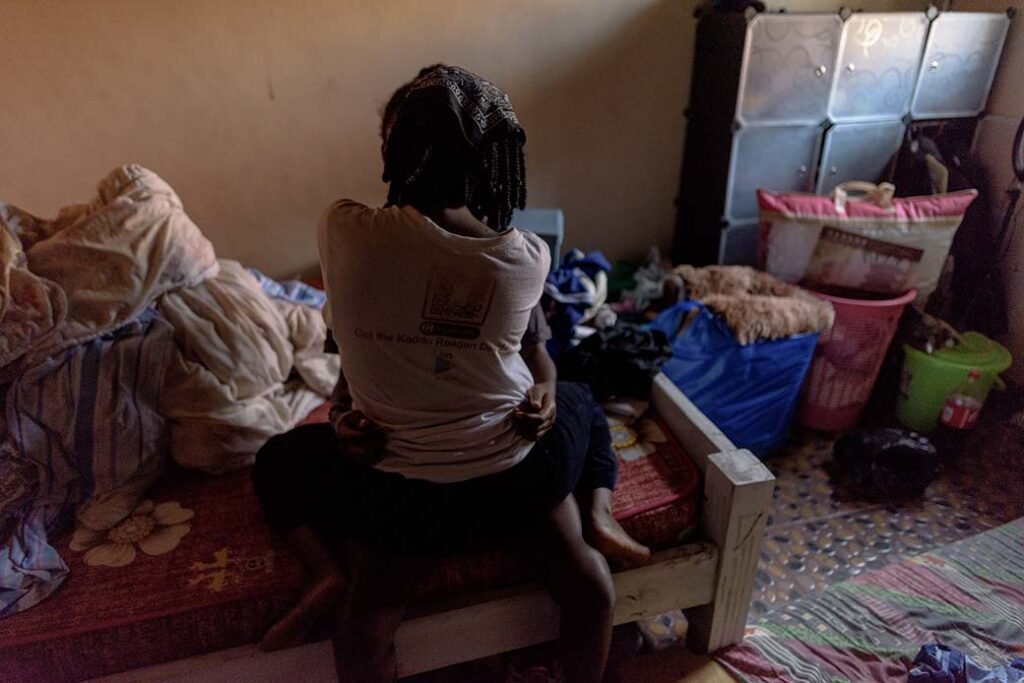 A-lesbian-couple-share-an-intimate-moment-in-kampalaUganda